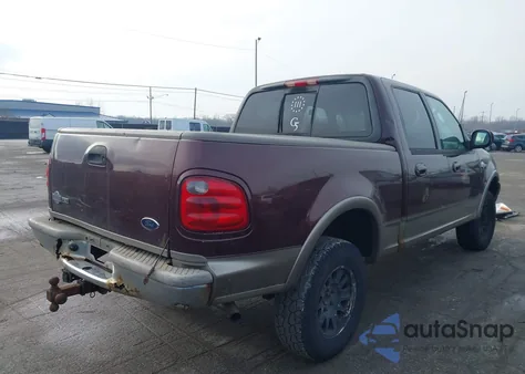 2002 Ford F-150 Lariat/Xlt from USA, damaged, VIN 1FTRW08L72KD94463